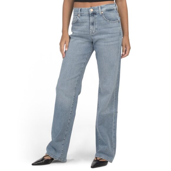 7 FOR ALL MANKIND Denim Tess Trouser Jeans - Picture 1 of 2